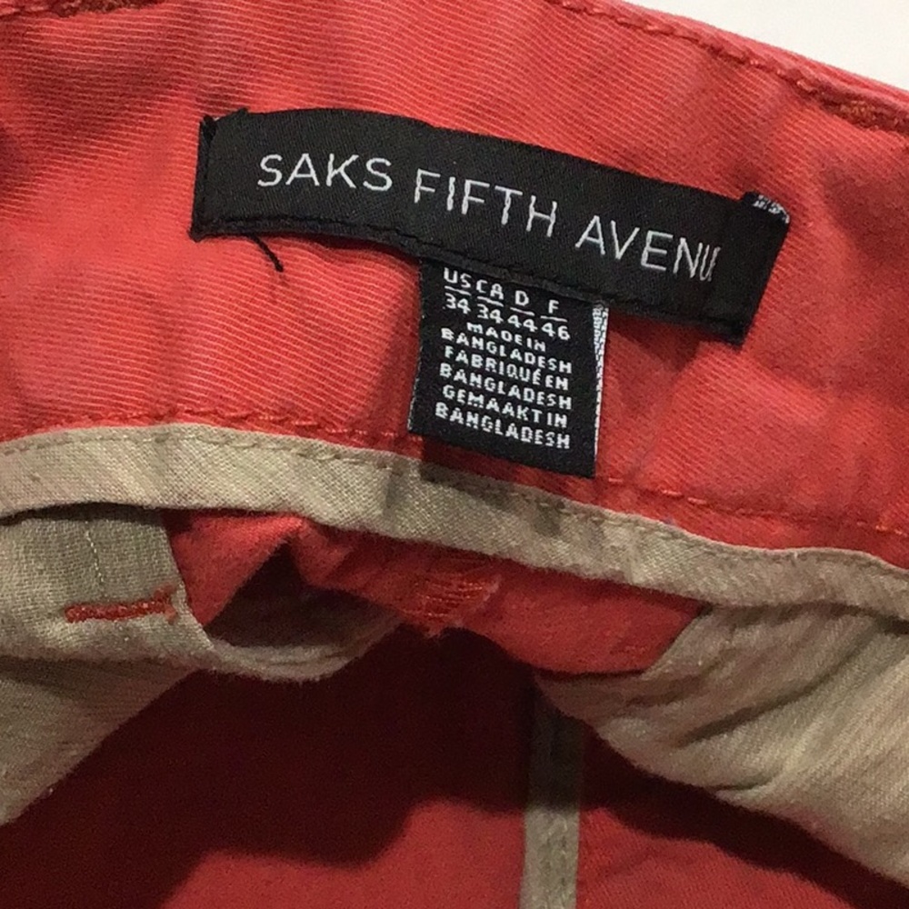 Saks Fifth Avenue Men’s Chino Shorts - Picture 3 of 4